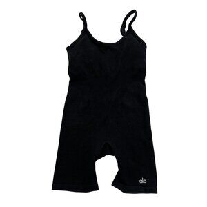 ALO Yoga Seamless Ribbed Mellow Onesie in Black